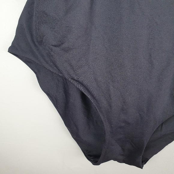 TWINSET NWT‎ Halter Top One-Piece Swimsuit Gold/Black B Cup Women's Size M - Picture 6 of 13